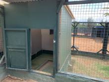 The sleeping quarters for dogs